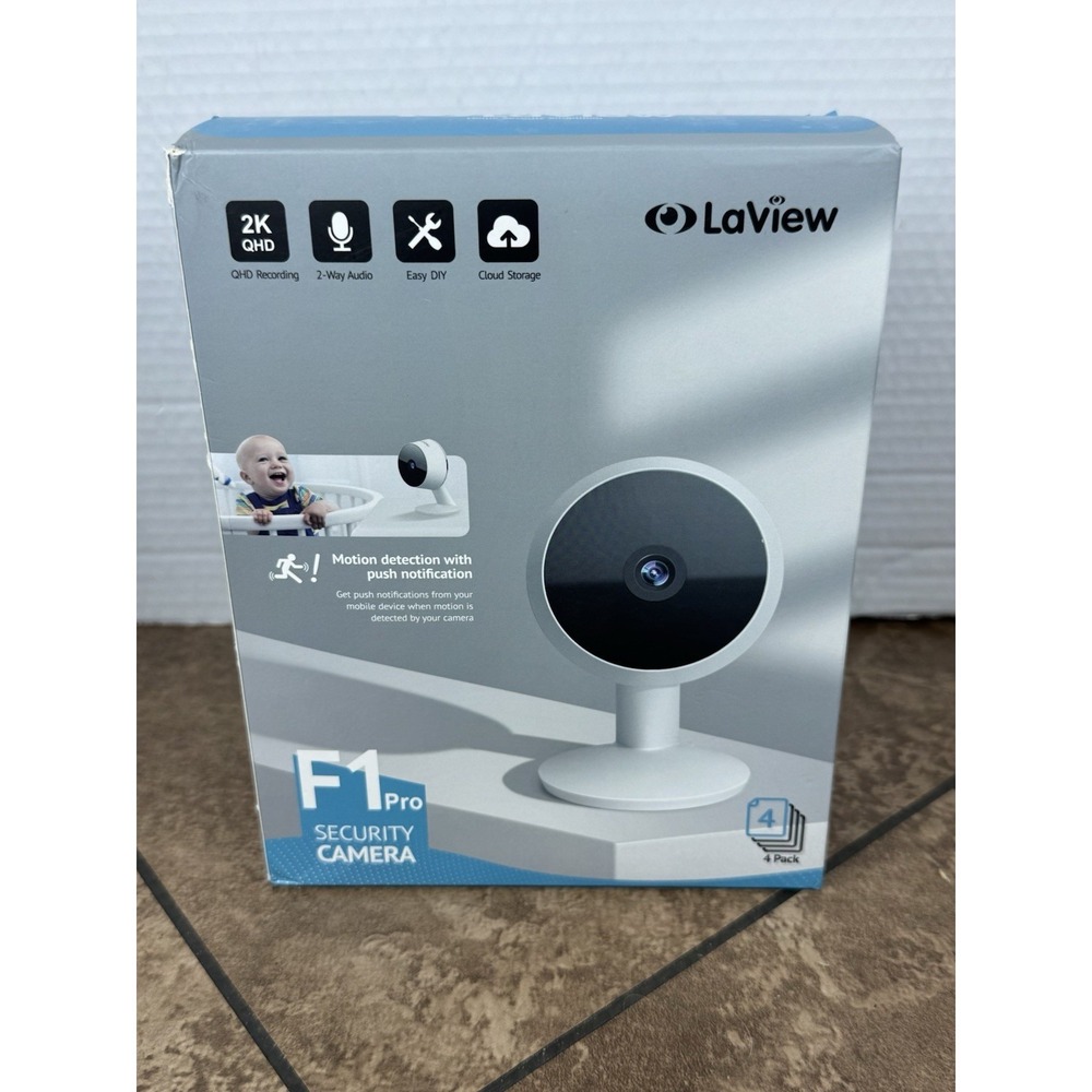 LaView 4MP 2K Cameras for Home Security Indoor Security Camera 4 pack